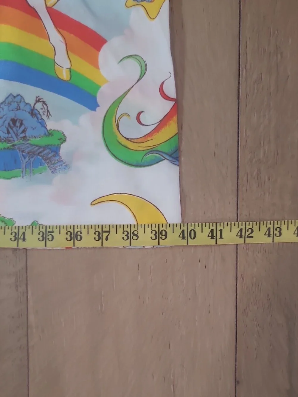 EUC Rainbow Brite Vintage 1980's Twin Size Flat Sheet Women's/Girls Top Sheet